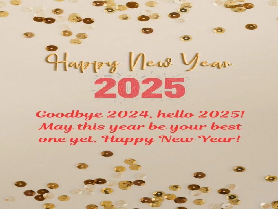 Feliz Ano Novo para todos!