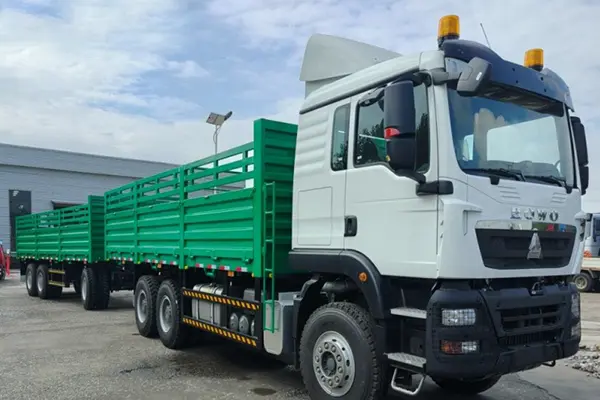 Derun 21 unidades trailer completo de drawbar foi para o porto de Tianjin