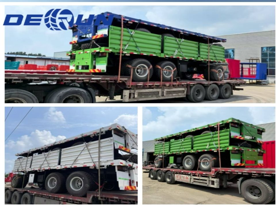 Derun Six Units Fence Cargo Full Trailer foi oficialmente enviado para o porto
