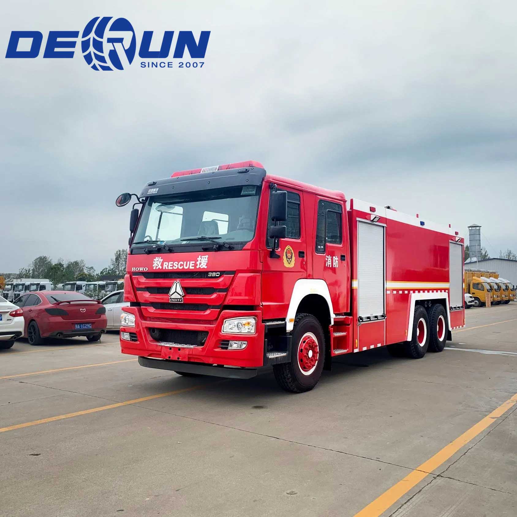 Como escolher um caminhão de bombeiros industrial para serviço pesado: Por que o Sinotruk HOWO 6x4 se destaca