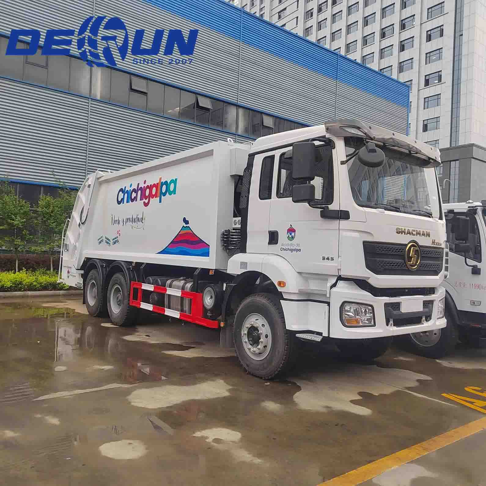 Caminhão de lixo compactador Shacman 6x4